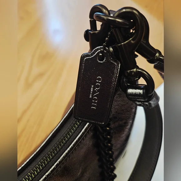 Coach Juliet Metallic Silver Bag - Picture 9 of 16